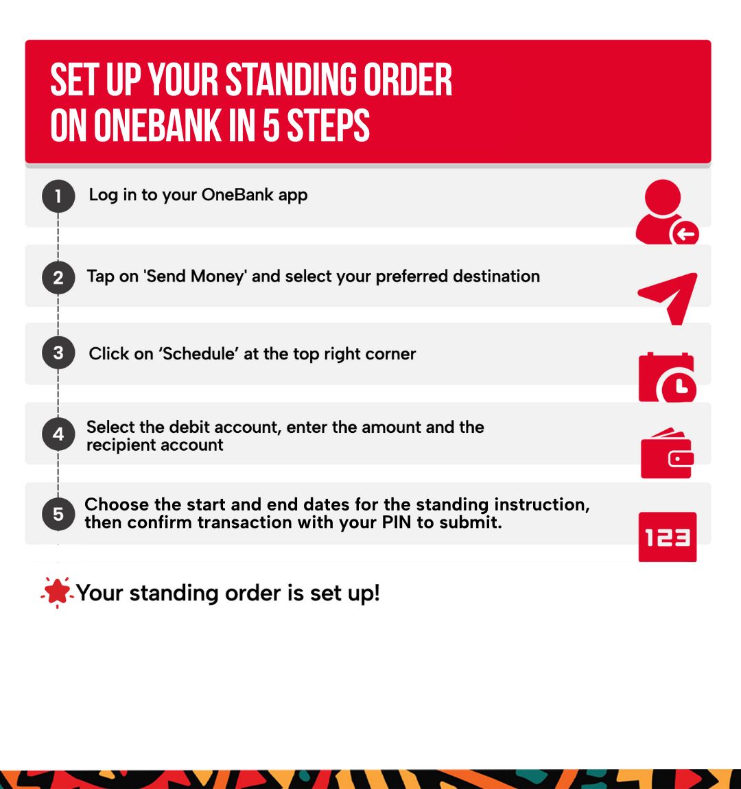 Standing Order Updated
