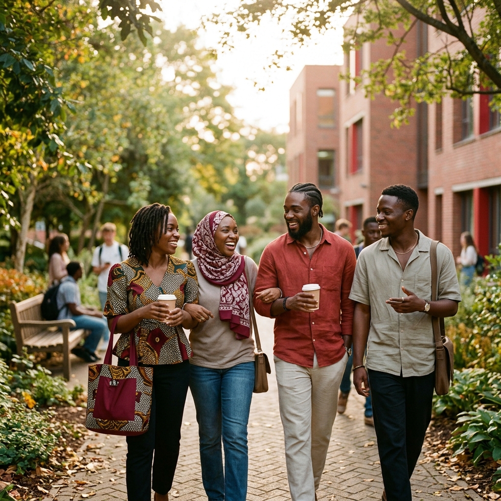 A group of friends sharing a warm and supportive everyday moment together.